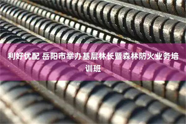 利好优配 岳阳市举办基层林长暨森林防火业务培训班